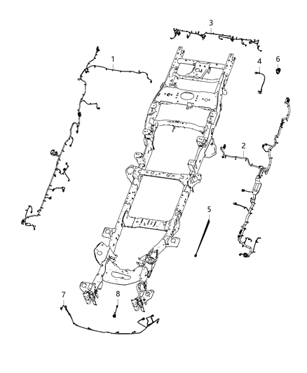 2020 Ram 2500 Wiring-Front FASCIA Diagram for 68377332AD