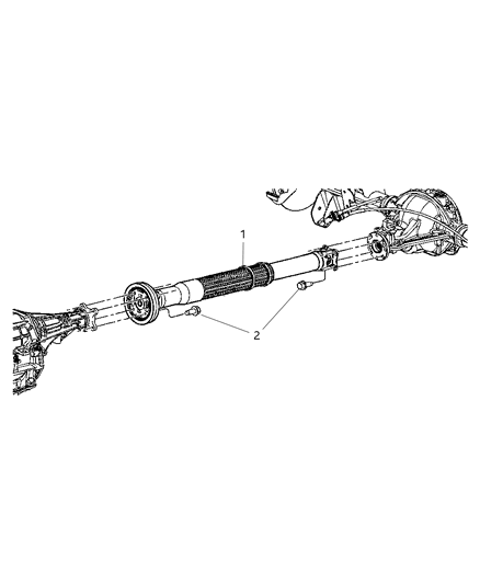 2010 Jeep Commander Shaft - Drive Diagram 1