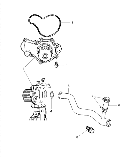 1997 Chrysler Sebring Water Pump Diagram 3