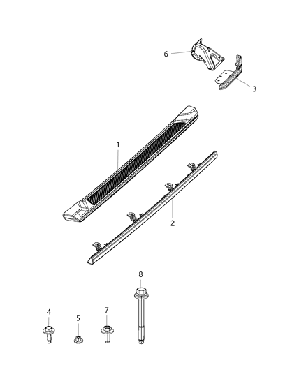 2020 Jeep Gladiator Screw-Hex Head Tapping Diagram for 6512886AA