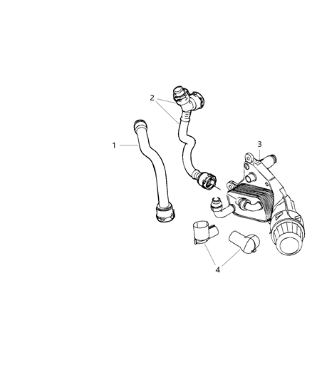 2019 Jeep Compass Engine Oil Filter And Housing / Cooler Diagram 3