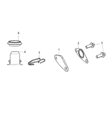 2008 Dodge Ram 3500 EGR Valve & Related Diagram