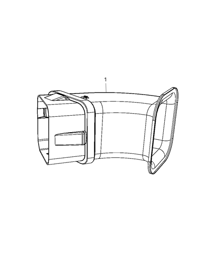 2009 Dodge Ram 1500 Air Inlet & Components Diagram