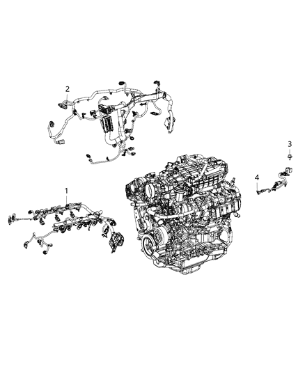 2021 Jeep Gladiator Wiring, Engine Diagram 1