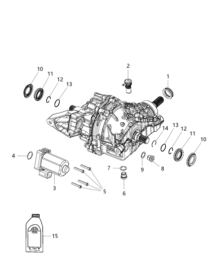 2019 Jeep Compass Housing And Differential With Internal Components Diagram