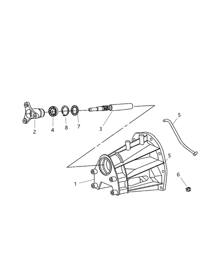 2007 Dodge Dakota Case Adapter & Extension Diagram 2