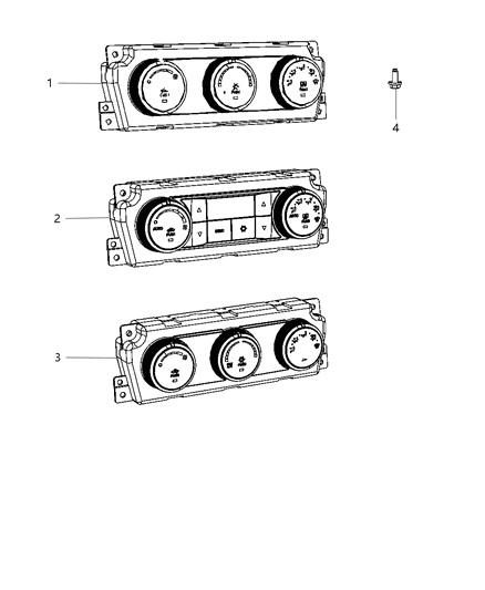 2012 Ram 3500 Switches Heater & A/C Diagram