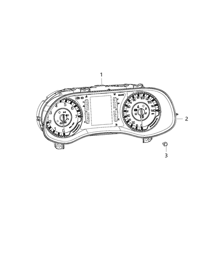 2016 Chrysler 200 Cluster-Instrument Panel Diagram for 68259058AB