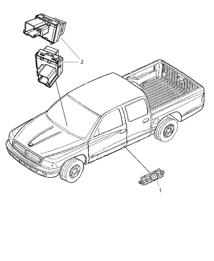 2011 Ram Dakota Switches Seat Diagram