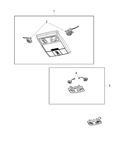 2018 Dodge Journey Lamps, Interior Diagram 3