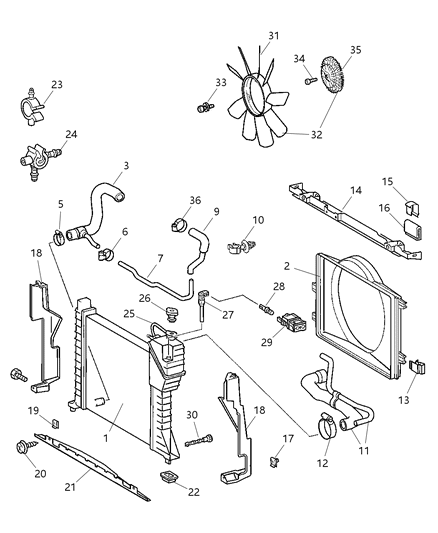 2005 Dodge Sprinter 2500 Hose Diagram for 5133493AA