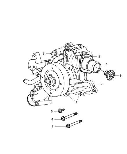 2007 Dodge Ram 3500 Water Pump Diagram 1