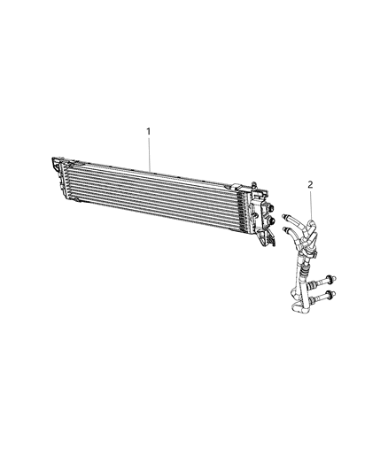 2020 Jeep Renegade Automatic Transmission Oil Cooler Diagram for 68285108AA