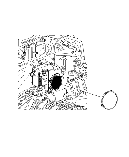 2013 Jeep Compass Subwoofer & Amplifier Diagram