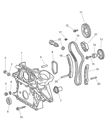 2003 Dodge Sprinter 2500 Ball Diagram for 5080106AA