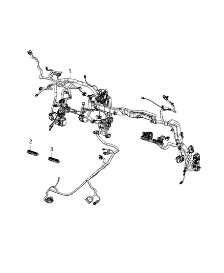 2021 Jeep Gladiator Wiring - Instrument Panel Diagram 1