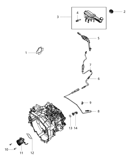 2017 Dodge Journey Switch-Brake Fluid Level Diagram for 68057090AC