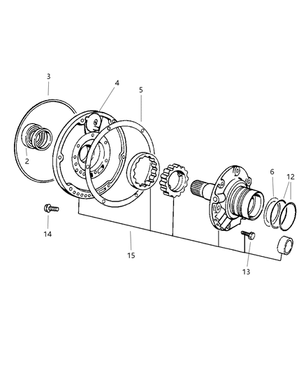 1998 Jeep Grand Cherokee Oil Pump With Reaction Shaft Diagram 3