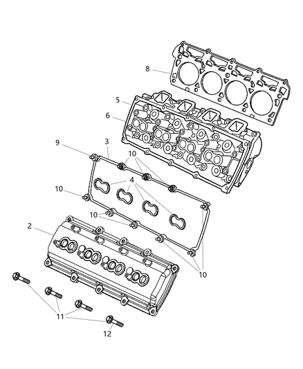 2005 Chrysler 300 Cylinder Head Diagram 3