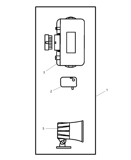 2001 Chrysler LHS Alarm, EVS II Security Plus Diagram