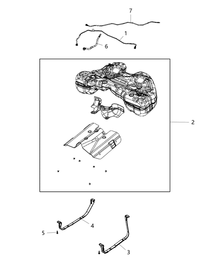 2020 Chrysler 300 Tank-Fuel Diagram for 68494563AA