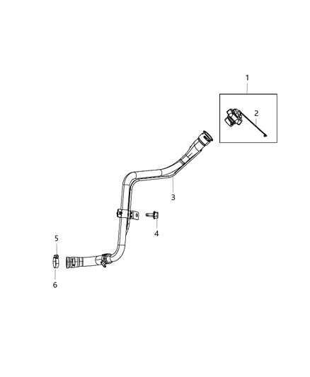 2012 Chrysler 200 Fuel Filler Tube Diagram