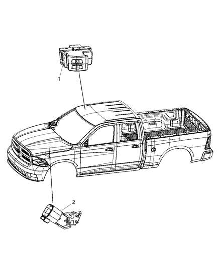 2011 Ram 3500 Switches Body Diagram