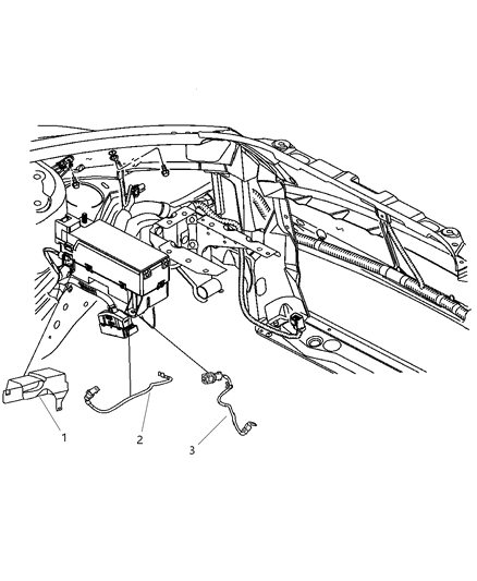 2006 Chrysler PT Cruiser Shield-Splash Diagram for 4692043AB