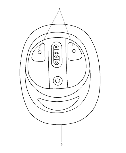 2004 Chrysler PT Cruiser Lens-MAPLAMP Diagram for 5016603AA