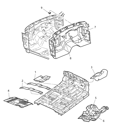 2000 Dodge Dakota Silencers Diagram