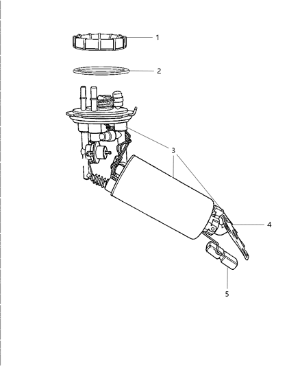 2006 Dodge Stratus Fuel Pump & Level Unit Diagram