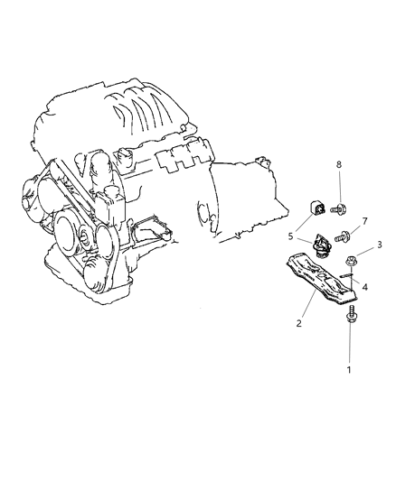 2008 Dodge Sprinter 3500 Support Diagram for 68013724AA