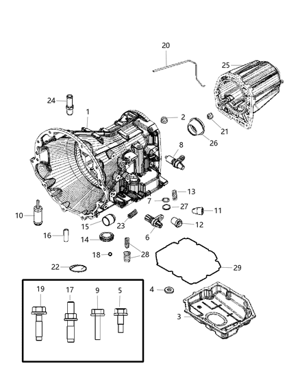 2007 Dodge Durango Case , Transmission Diagram