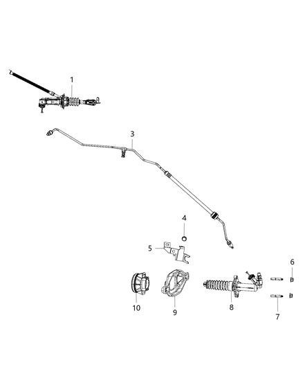 2018 Jeep Wrangler Controls, Hydraulic Clutch Diagram