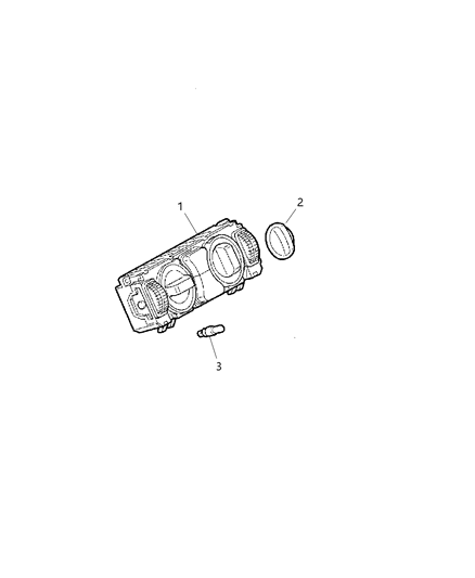 2004 Chrysler Crossfire P/BUTTON-A/C And Heater Control - Ro Diagram for 5102604AA