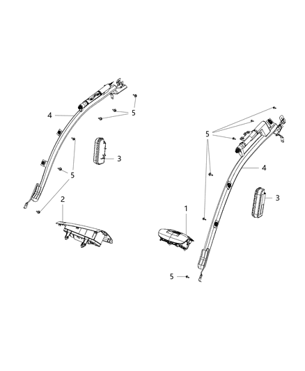 2017 Ram ProMaster 1500 Air Bags Diagram