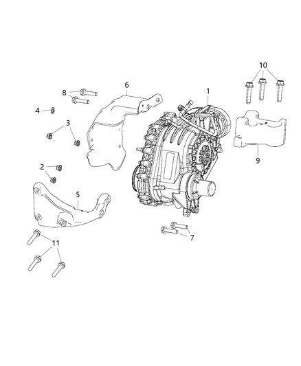 2017 Dodge Journey Power Transfer Unit Mounting Diagram 2