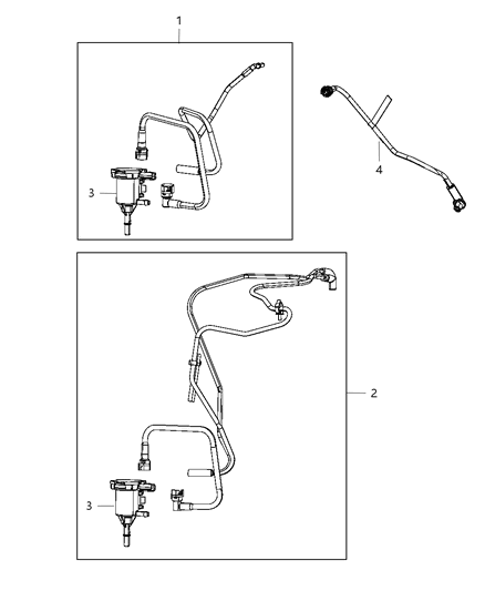 2014 Dodge Avenger Emission Control Vacuum Harness Diagram