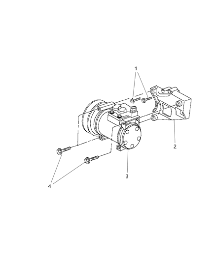 1997 Dodge Neon Compressor Mounting Diagram