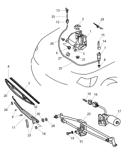 2005 Dodge Sprinter 3500 Bolt Diagram for 6104285AA