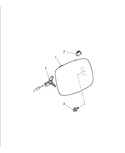 1997 Dodge Avenger Fuel Filler Lid Diagram