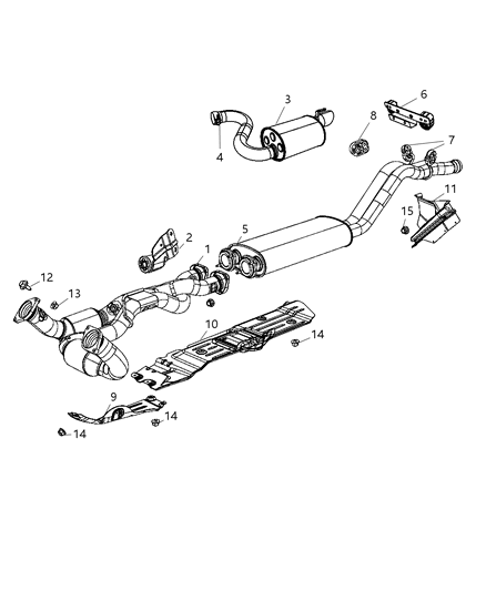 2009 Jeep Grand Cherokee Exhaust System Diagram 3