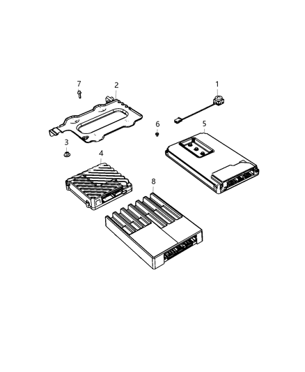 2017 Chrysler Pacifica Amplifier Diagram for 68207344AF