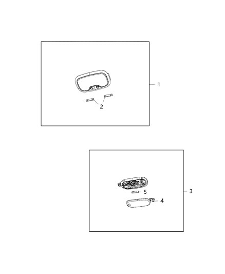 2017 Dodge Journey Lamp-Dome Diagram for 5JG58HDAAE