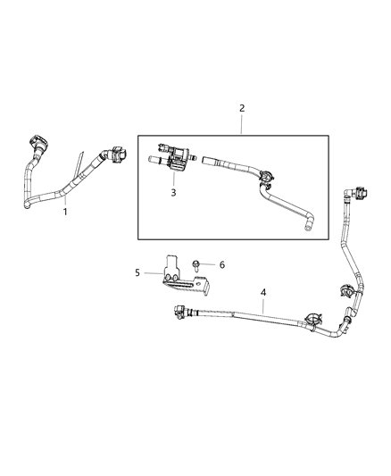 2016 Ram 1500 Emission Control Vacuum Harness Diagram