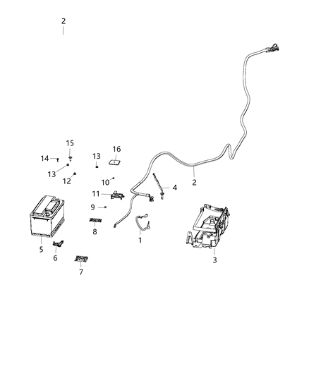2015 Dodge Charger ISOLATOR-Battery Positive Diagram for 5059113AC