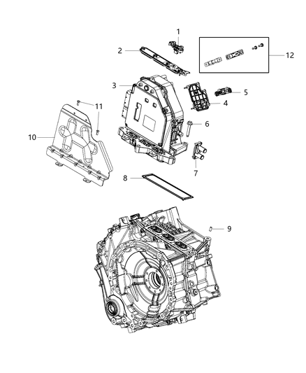 2020 Chrysler Pacifica Case & Related Parts Diagram 4