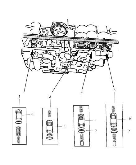 1997 Jeep Cherokee Accumulator Piston Diagram