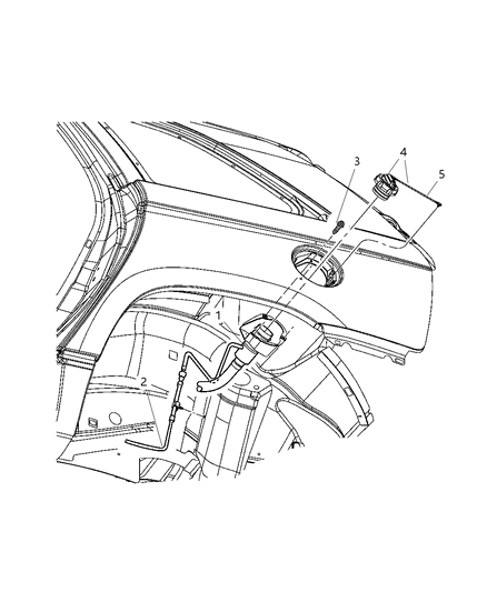 2006 Chrysler Pacifica Tube-Fuel Filler Diagram for 4809407AE