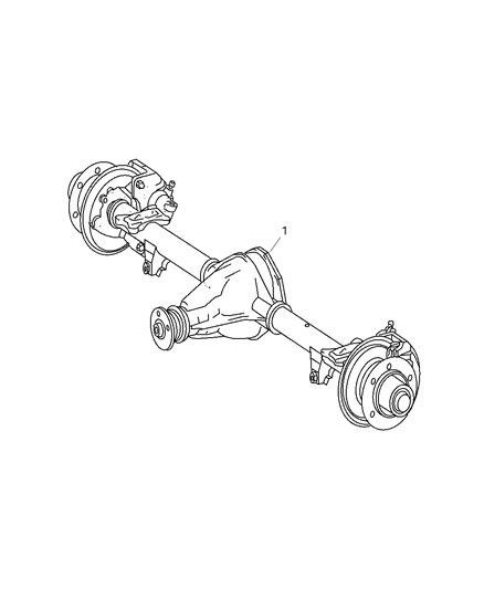 2008 Dodge Sprinter 3500 Axle-Service Rear Diagram for 4862651AB